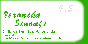 veronika simonfi business card